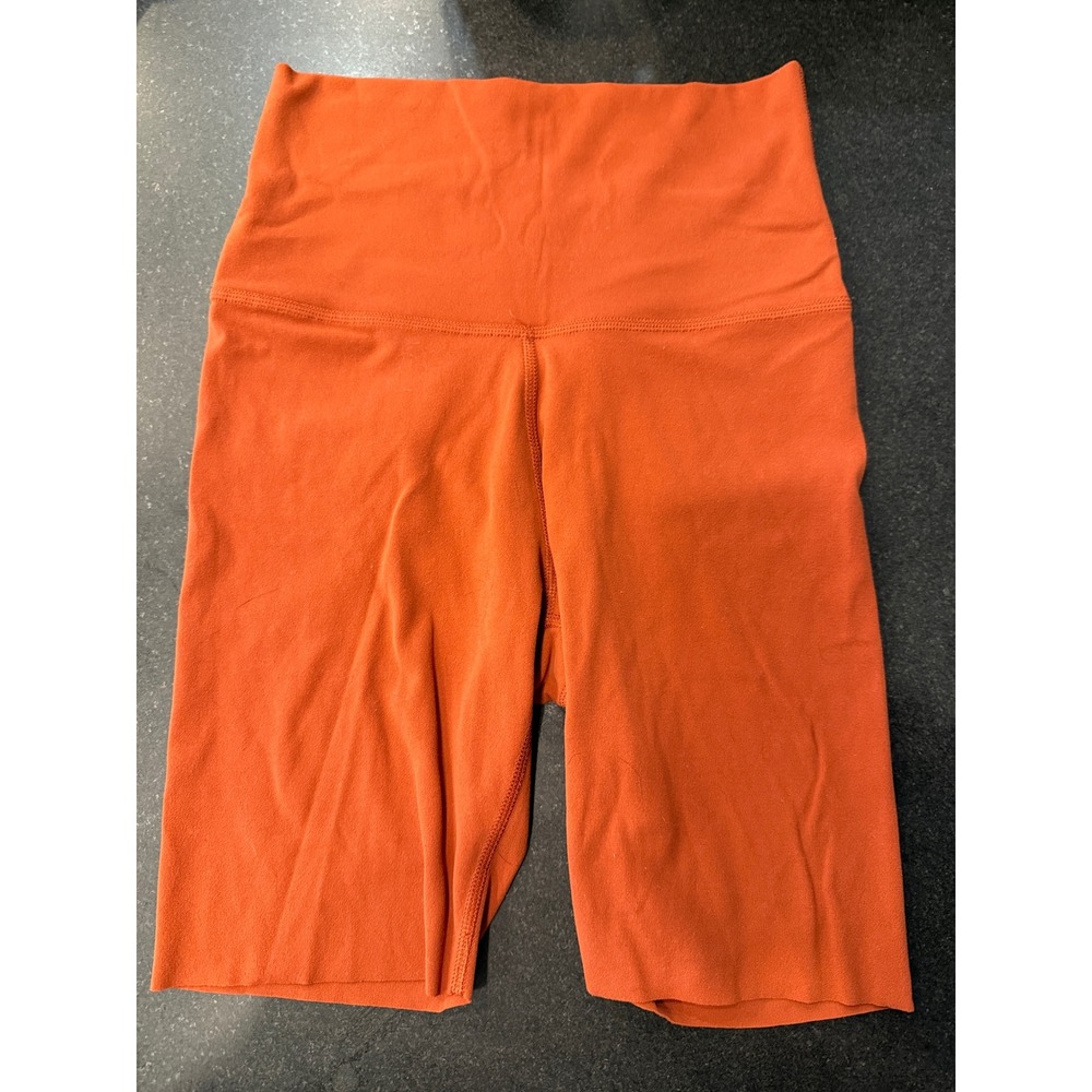 Nike Dri-FIT Bike Shorts XS Burnt Orange High Waisted Athletic Athleisure Gym